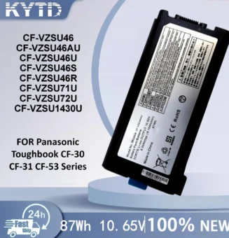 KYTD 10.65V 8550mAh Battery CF-VZSU46 For Panasonic Toughbook CF-30 CF-31 CF-53 Series CF-VZSU46AU CF-VZSU46U CF-VZSU46S