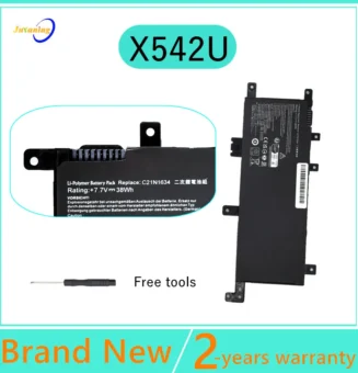 X542U Laptop Battery for ASUS VivoBook R542U FL5900L R542UR FL8000L C21N1634 For VivoBook 15 A580U X580U X580B Series 7.6V 38wh