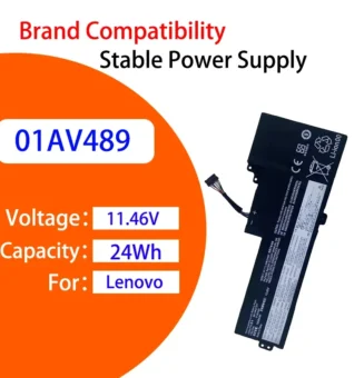 24Wh 01AV489 For Lenovo ThinkPad T470 T480 A475 A485 TP25 Smart Safety Stable Output Durable Lightweight Laptop Battery