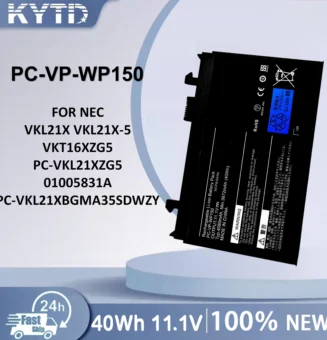 KYTD PC-VP-WP150 Laptop Battery For NEC VKL21X VKL21X-5 VKT16XZG5 PC-VKL21XZG5 01005831A PC-VKL21XBGMA35SDWZY 11.1V 4080mAh