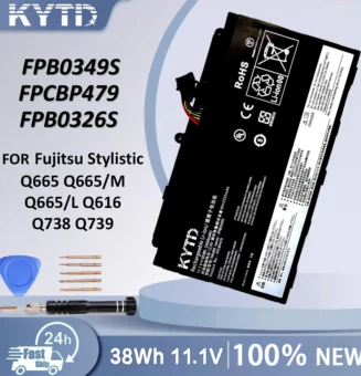 KYTD Laptop Battery For Fujitsu Stylistic Q665 Q665/M Q665/L Q616 Q738 Q739 Series FPB0349S FPCBP479 FPB0326S 11.1V 38Wh 3420mAh