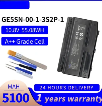 GE5SN-00-01-3S2P-1 5100mAh Laptop Battery GE5SN-00-01-3S2P-1 For Mechanic F117-F1/F2K/F3K/F1KB/F6K/F2C/F2S battery