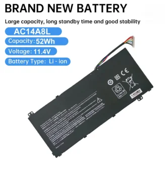 AC14A8L Laptop Battery Replace for ACER V15 Nitro Aspire VN7-571 VN7-591 VN7-571G VN7-791G VN7-591G-77A9 VN7-791 Series AC14A8L