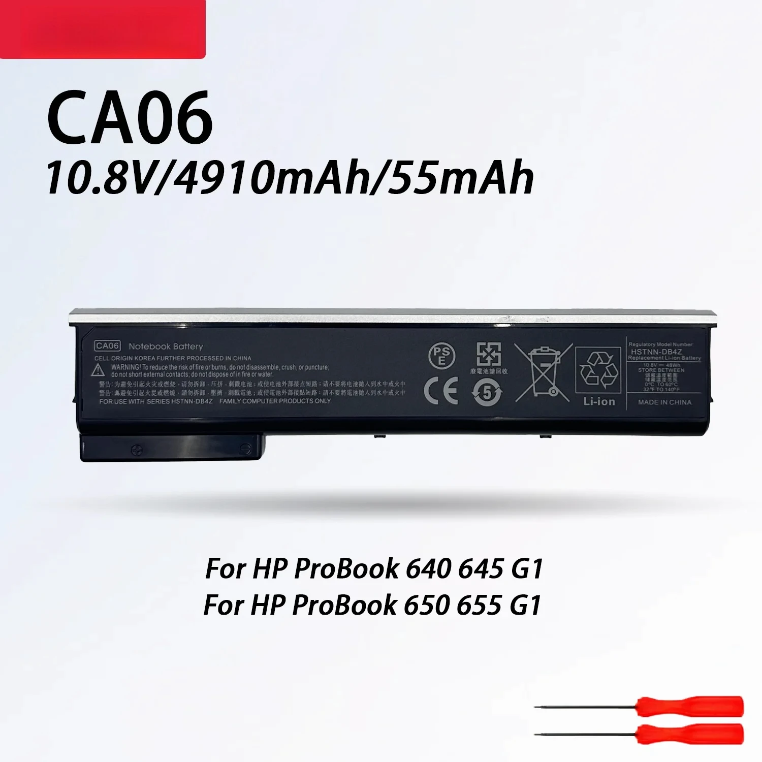 CA06 10.8Vfor HP ProBook Laptop Battery 640 645 650 655 G0 G1 CA09 CA06XL 718755-001 718756-001 HSTNN-DB4Y HSTNN-LB4Y