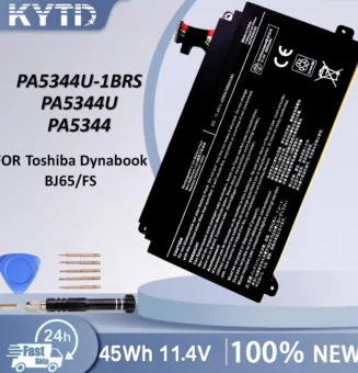 KYTD PA5344U-1BRS 11.4V 45Wh 3860mAh Laptop Battery Rechargeable Battery for Toshiba Dynabook: BJ65/FS Series