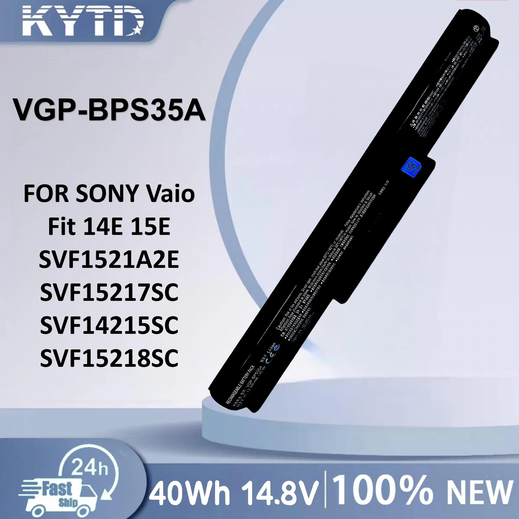 KYTD VGP-BPS35A Battery For SONY Vaio Fit 14E 15E SVF1521A2E SVF15217SC SVF14215SC SVF15218SC BPS35 BPS35A