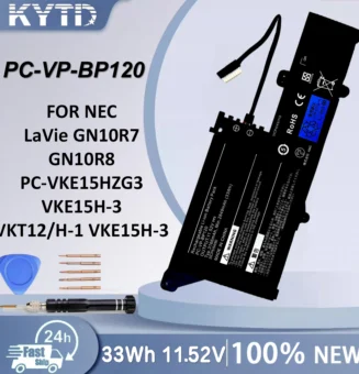 KYTD PC-VP-BP126 PC-VP-BP120 Laptop Battery For NEC LaVie GN10R7 GN10R8 GN10R7/9A GN10R8/9A PC-GN10R79AA 11.52V 33Wh 3166mAh