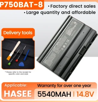 P750BAT-8 Laptop Battery for Clevo P750 P750ZM P750S P751ZM P751DM Terrans Force X599 X799 Hasee ZX8-CP5S1 ZX7-KP5D1 ZX8-SP7S1