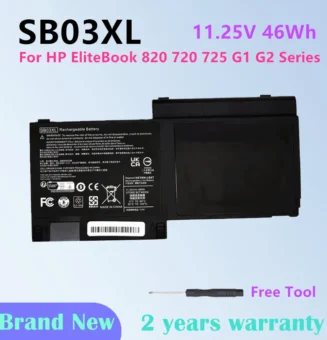 Laptop battery FOR HP Elitebook 720 725 820 G1 G2 Series SB03XL SB03 HSTNN-L13C HSTNN-LB4T 716726-421 HSTNN-IB4T