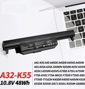 A32-K55 Laptop Battery for Asus Q500 Q500A R503U R503A R503C K55VD X75VD K75VM K75VD K75DE K55 K55N K55VM K45VS K55DR R500 R700