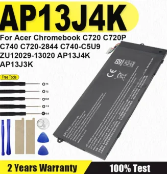 XDOU NEW Laptop Battery AP13J3K AP13J4K For Acer Chromebook C720 C720P 11 C740 11 C740-C3DY 11 C740-C4PE 14 CB3-431 KT00304001