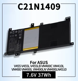 C21N1409 7.6V 37Wh New Laptop Battery for ASUS V455 V455L V455LB VM400C VM410L VM490 VM490L VM490LN VM490LN4510 Tablet Series