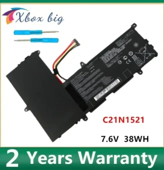 C21N1521 Laptop Battery For Asus VivoBook E200HA-1A E200HA E200HA-1B E200HA-1G E200HA-1E 7.6V 38Wh 5000mAh
