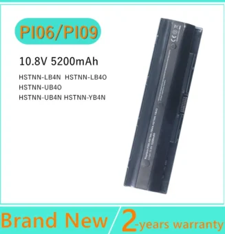 6 Cell Laptop Battery for HP PI06 P106 PI09 HSTNN-LB4N HSTNN-YB4N HSTNN-LB4O for HP Envy 14 15 17 HSTNN-UB4N 710416-001