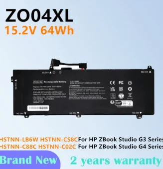 Laptop Battery For HP ZBook Studio G3 G4 Series ZO04XL ZO04 HSTNN-LB6W HSTNN-CS8C HSTNN-C88C HSTNN-C02C 4ICP7/60/80