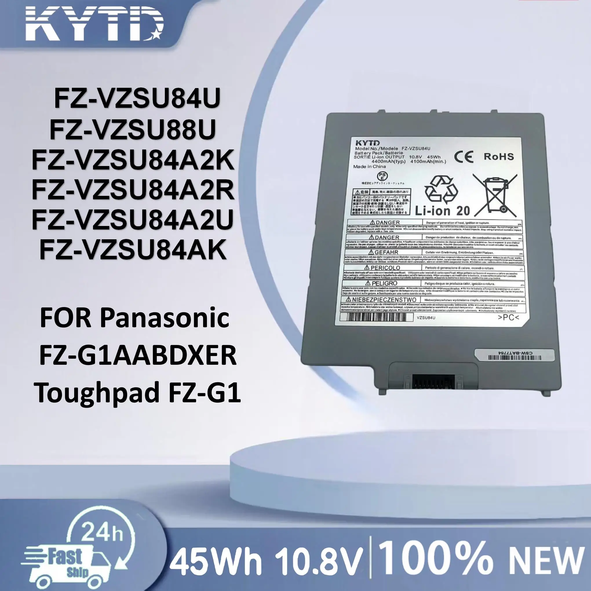 KYTD FZ-VZSU84U FZ-VZSU88U Original Laptop Battery For Panasonic Toughbook G1 FZ-VZSU84A2U FZ-G1 FZ-VZSU84R
