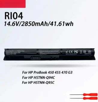 RI04 14.6V For HP Probook Laptop Battery 450 455 470 G3 G4 For HSTNN-Q94C Q95C Q97C RI04XL HSTNN-DB7B PB6Q DB8O LB6Z 811063-421