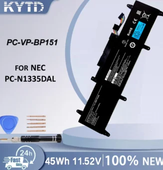 KYTD PC-VP-BP151 VP-BP151 Laptop Battery For NEC PC-N1335DAL 11.52V 45Wh 4300mAh