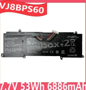 VJ8BPS60 7.7V 53Wh 6886mAh Laptop Battery For Sony 2021 SX14, SX14 VJS144X0111K Series Notebook