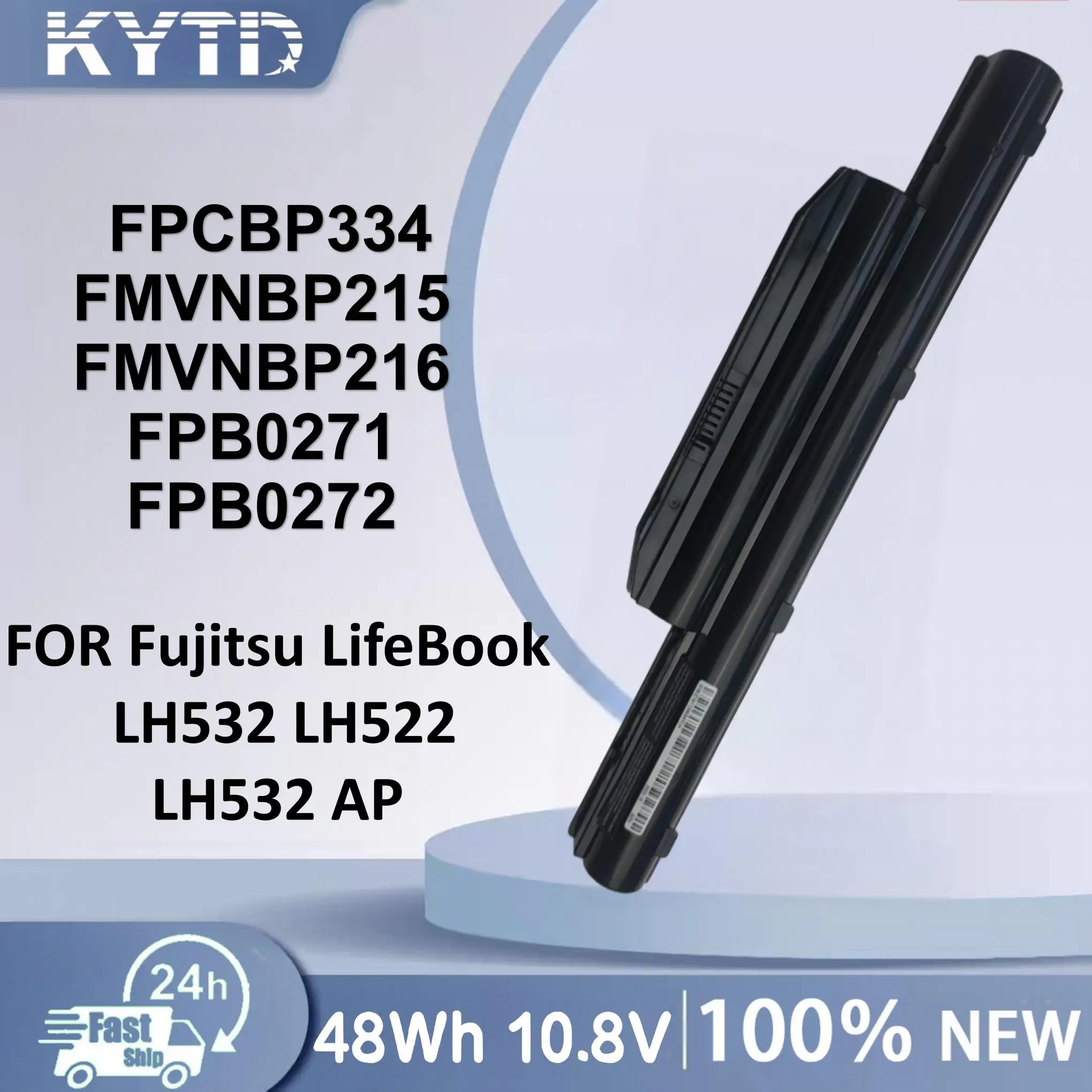 KYTD FPCBP334 FMVNBP215 FMVNBP216 FPB0271 FPB0272 10.8V 4400mAh Laptop Battery For Fujitsu LifeBook LH532 LH522 LH532 AP