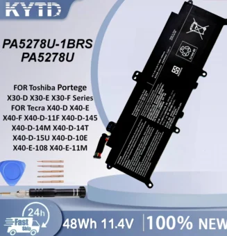 KYTD 11.4V PA5278U-1BRS Battery for Toshiba Portégé X30-D-123 X30-E X30-F Tecra X40-D-14M X40-D-11F X40-D-145 X40-E X40-F PA5278
