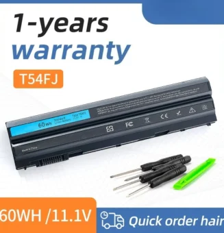 60WH T54FJ M5Y0X 8858X E6420 E5420 Laptop Battery for Dell Latitude E5530 E6520 E6530 Inspiron 4420 5425 7520 M421R N472