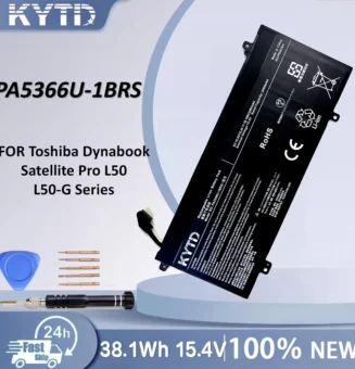 KYTD Laptop Battery PA5366U-1BRS 15.4V 38.1Wh For Toshiba Dynabook Satellite Pro L50 L50-G Series 4ICP6/47/61 PA5366 PA5366u