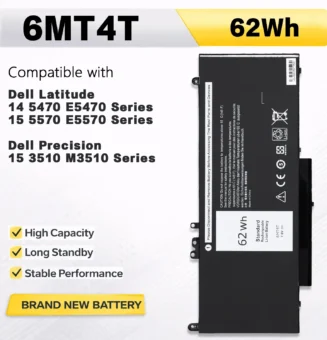 PowerHub 6MT4T Battery E5470 E5570 For Dell Latitude 14 5470 15 5570 Precision 15 3510 M3510 Series 7V69Y TXF9M 79VRK HK6DV