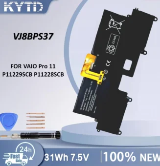 KYTD Laptop Battery Compatible for Sony P11229SCB P11228SCB VJ8BPS37 VAIO Pro 11 PC Compatible Battery Replacement Rechargeable