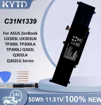 KYTD C31N1339 Laptop Battery For ASUS Zenbook UX303L UX303LN TP300L TP300LA TP300LJ Q302L Q302LA Q302LG C31N1339 50WH