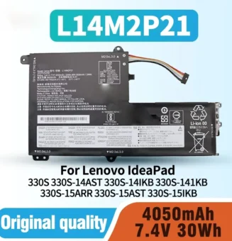 L14M2P21 L14L2P21 Laptop Battery for Lenovo IdeaPad 330S 330S-14AST 330S-14IKB 330S-141KB 330S-15ARR 330S-15AST 330S-15IKB