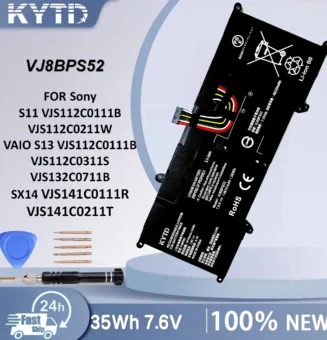 KYTD Replacement VJ8BPS52 7.6V 35Wh Laptop Battery For Sony VAIO S13 VJS112C0111B VJS112C0311S VJS132C0711B VJS132C0811S 7.6V