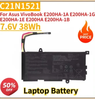 High Quality New C21N1521 Laptop Battery 7.6V 38Wh For Asus VivoBook E200HA-1A E200HA-1G E200HA-1E E200HA E200HA-1B