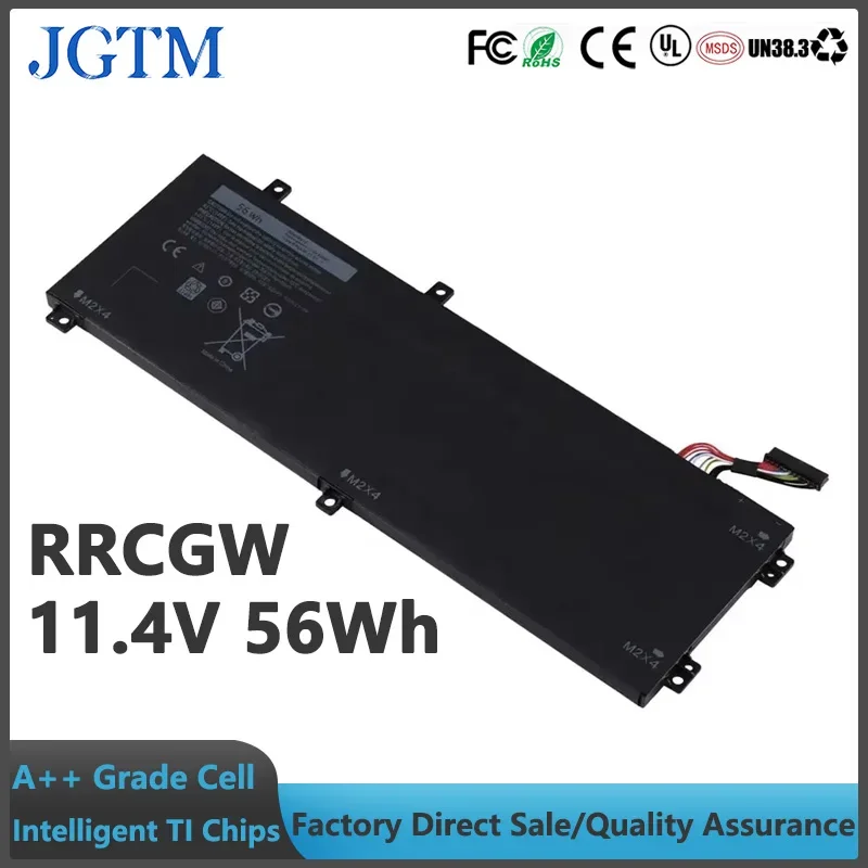 JGTM RRCGW 11.4V 56Wh Laptop Li-ion Battery For Dell XPS 15 9550 Precision 5510 M7R96 62MJV Notebook