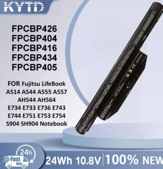 KYTD 2250mAH FPCBP404 Battery for Fujitsu LifeBook A544 AH564 E733 SH904 FFPCBP426 FPCBP429 FPCBP416 FPCBP434 FPCBP405 24WH