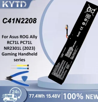 KYTD C41N2208 Battery For ASUS ROG ALLY Gaming Handheld Series of RC71L/PC71L Expand High Capacity 15.48V 77.4Wh